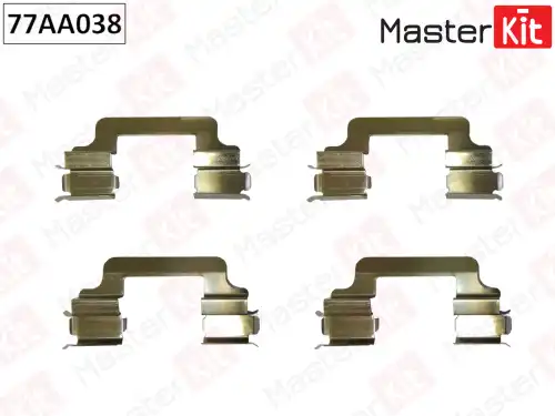 Тормозные колодки дисковые MASTERKIT 77AA038