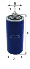 Фильтр масляный GOODWILL OG 1104 FORD, HOWO
