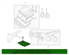 BRACKET,A/CL ADAP(INCLS THREE GROMMETS)(INCLS 15) 23425108 GMC