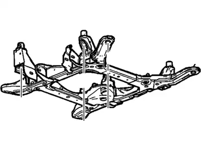 FRAME,DRIVETRAIN & FRT SUSP 25807366 CADILLAC