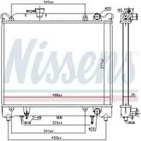 Радиатор кондиционера (конденсатор) NISSENS 606692