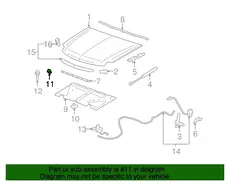 BUMPER,HOOD SI 15250133 CADILLAC