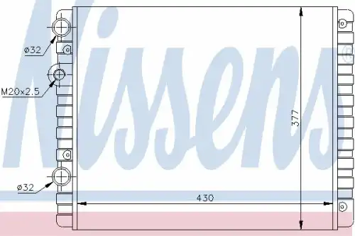Радиатор кондиционера (конденсатор) NISSENS 65234A