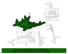 FRAME,DRIVETRAIN & FRT SUSP 25807367 CADILLAC
