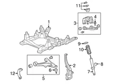 FRAME,DRIVETRAIN & FRT SUSP 25807367 CADILLAC