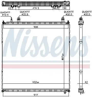 Интеркулер NISSENS 606764