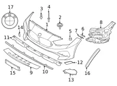 51118075509 Кронштейн бампера BMW
