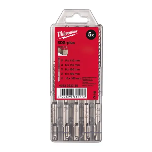 Набор буров SDS-PLUS MILWAUKEE M2 (5шт.) 4932352338