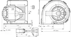 электродвигатель отопителя!\ John Deere 0 130 115 604 BOSCH