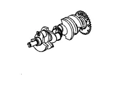 CRANKSHAFT,(CRNKSHFT MAY BE CROSS-DRL'D THRU BALANCE WEIGHTS. DOES NOT AFFECT FIT/FUNCTION.) 12678251 HUMMER