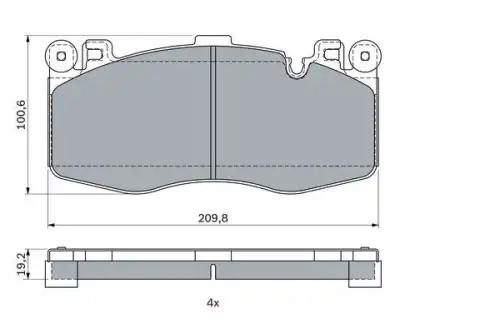 Тормозные колодки дисковые BOSCH 0 986 424 387