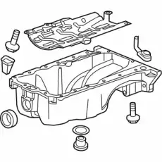 Поддон картера двигателя CHEVROLET 25196123
