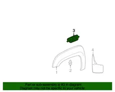 INSERT,F/FDR CTR RR UPR MLDG(CHROME)(8.147) 22761800 CADILLAC