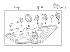 Фонарь габаритный HYUNDAI / KIA 92102F2300