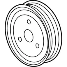 PULLEY,W/PMP(6 GROOVES)(ACDelco #55565243) CHEVROLET