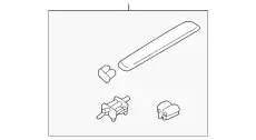 87230Q5010 MOULDING ASSY-ROOF,LH KIA