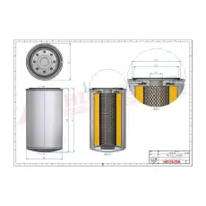 Фильтр масляный HIFI T3150
