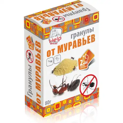  ОТРАВА ОТ МУРАВЬЕВ (ГРАНУЛЫ), 80 Г, HELP 80277