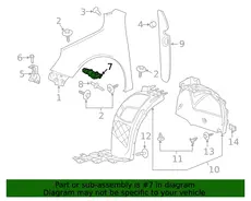 GUIDE,FRT BPR FASCIA(7.833) 22986141 CHEVROLET