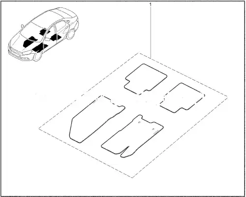 Коврики в салон LADA 8450032620