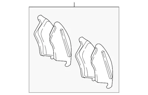 Тормозные колодки дисковые MB 000 420 97 20