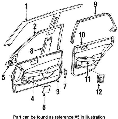 Уплотнитель двери TOYOTA / LEXUS 6783750010