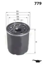Фильтр масляный MECAFILTER ELH4512