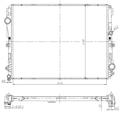 Радиатор кондиционера (конденсатор) NRF 50041