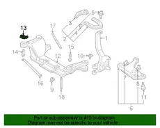 NUT,FRT C/MBR 10156327 CHEVROLET
