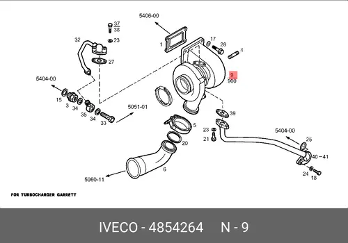 КОМПРЕССОР НАДДУВ 4854264 IVECO