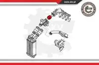 Патрубок интеркулера 24SKV787 SKV