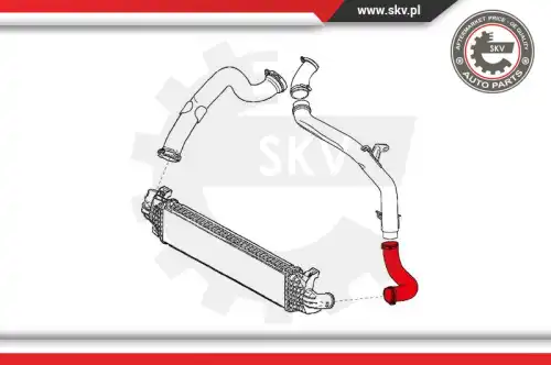 Патрубок интеркулера 24SKV876 SKV