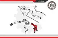Патрубок радиатора 43SKV701 SKV