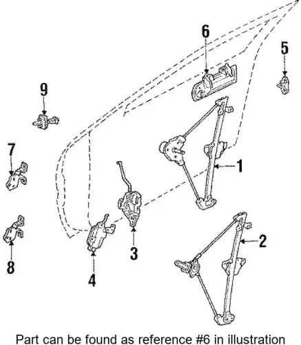 Ручка двери MITSUBISHI MB722517