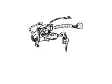 Lock assy - steering & ignition 8190022A71 HYUNDAI