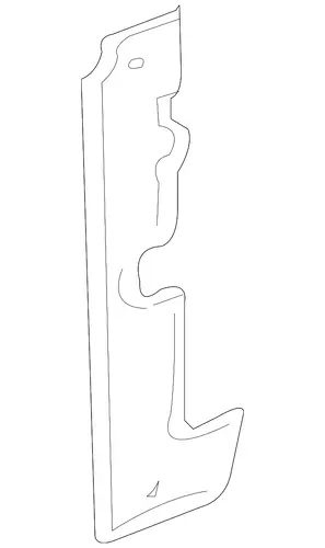 BAFFLE,RAD AIR SI 10438288 BUICK
