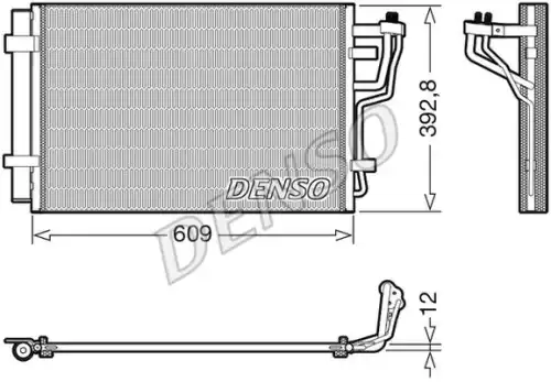 Радиатор кондиционера (конденсатор) DENSO DCN41013