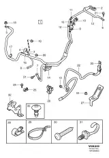кабельный жгут +/стартера батареи 31376449 VOLVO
