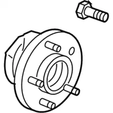 HUB,FRT WHL(INCLS 14)(ACDelco #FW446) 13512896 CADILLAC