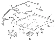 GRILLE,ACTIVE NOISE CANCELLATION MIC(SHALE) 22923875 CADILLAC