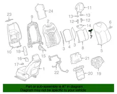 RETAINER,R/SEAT BK(RETAINER)(11.358) 22958609 CADILLAC