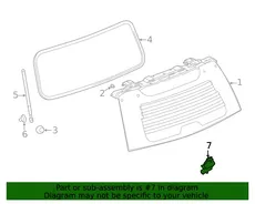 LATCH,L/GATE WDO 23342558 CADILLAC