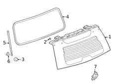 LATCH,L/GATE WDO 23342558 CADILLAC