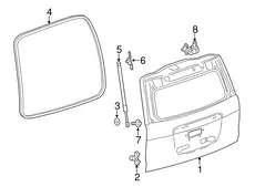 BUMPER,L/GATE LWR 22826589 CADILLAC