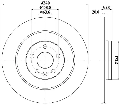 Тормозной диск HELLA 8DD 355 132-071