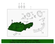 Корпус фары 5408513 SAAB