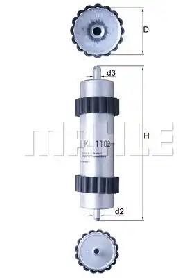 Топливный фильтр MAHLE KL 1102