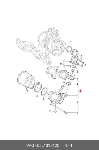 EXH.GAS C. 05L131512C VAG