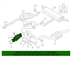 Нейтрализатор 80A254252GX VAG