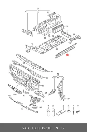 Порог 1S0801251B VAG